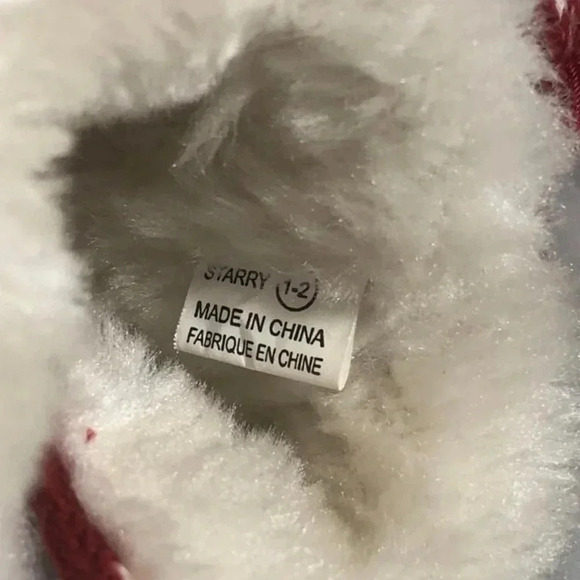 Red Knitted  Baby Slippers - Picture 6 of 6